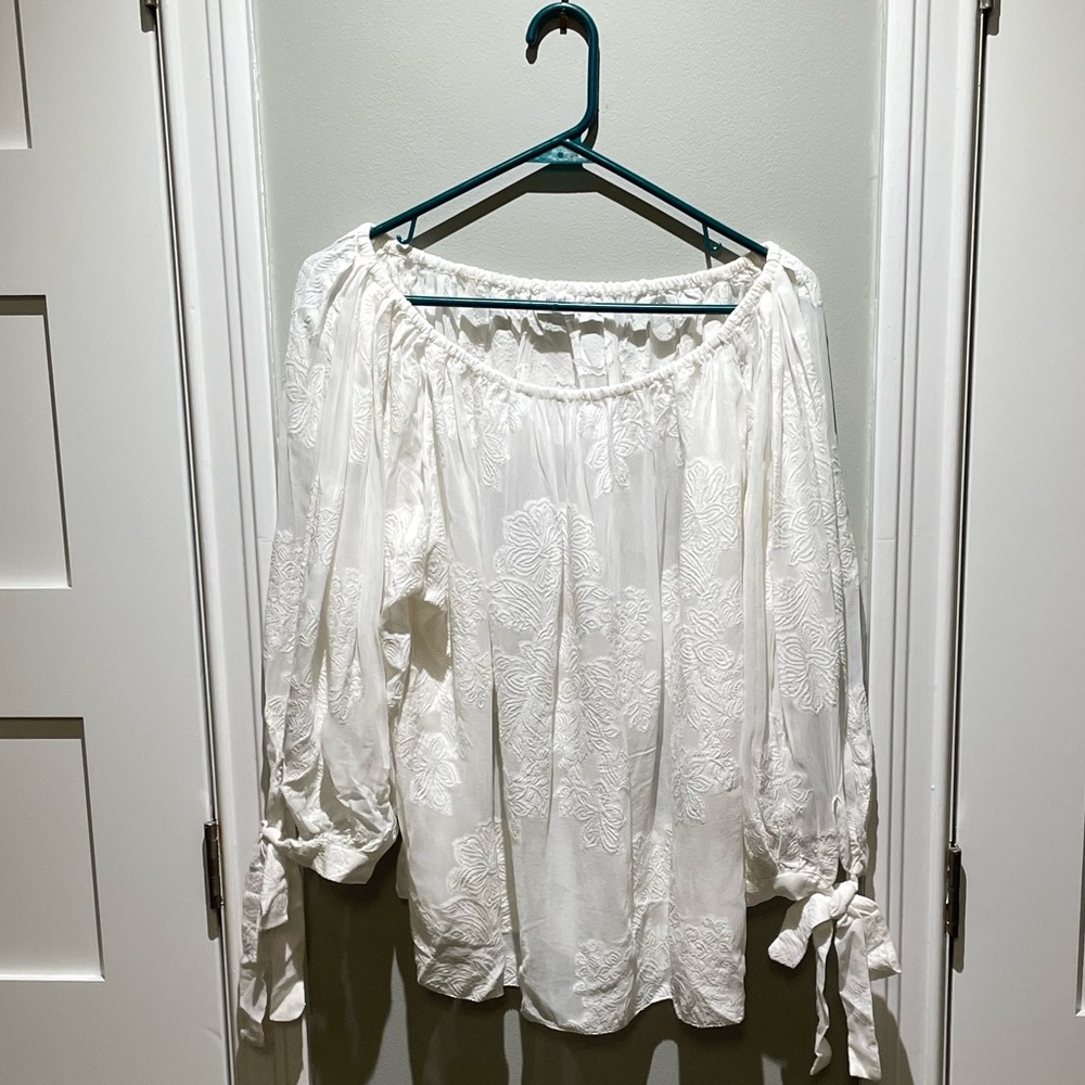 White Wilfred Flowy White Blouse.